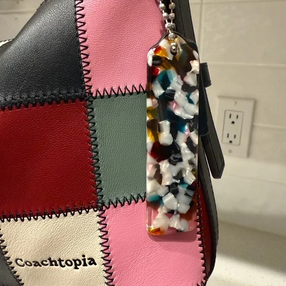 Coachtopia Alter/Ego Shoulder Bag In Checkerboard Upcrafted Leather - Picture 4 of 7